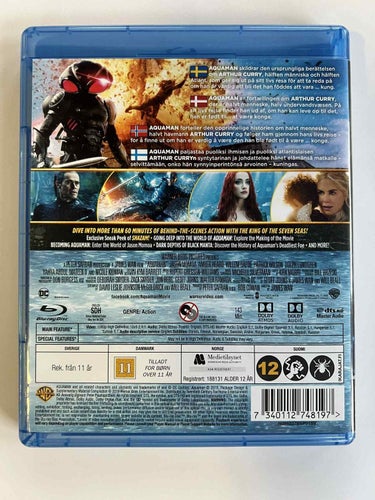 Aquaman (2018) Jason Momoa blu-ray