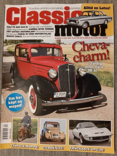Classic Motor nr 4 2020: Lotus Cortina, Opel GT, BM Terrier, Chevrolet 1934