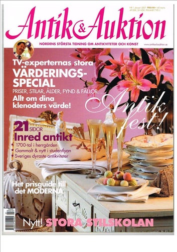 ANTIK & AUKTION 2007 - Nr 1-12 - komplett årgång 11 tidningar