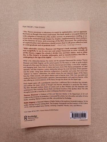 Film Theory: an introduction through the senses, Thomas Elsaesser, 2010