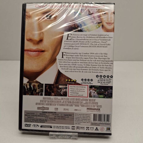 Finding Neverland - Johnny Depp - Region 2, DVD-Film, Svensk text, Inplastad