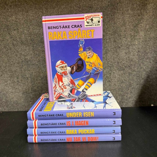 5 böcker av Beng-Åke Cras om Södergårdens Hockey Club - Bokpaket