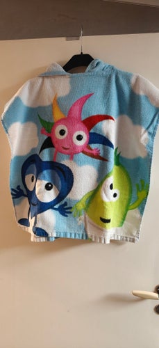 Babblarna flerfärgad badponcho