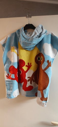 Babblarna flerfärgad badponcho