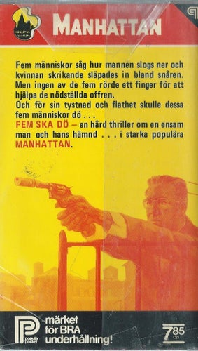 MANHATTAN NR 323 -FEM SKA DÖ - ROBERT COLBY ( POCKET )