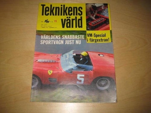 TEKNIKENS VÄRLD NR 15 1961 TEST: PORSCHE SUPER 90