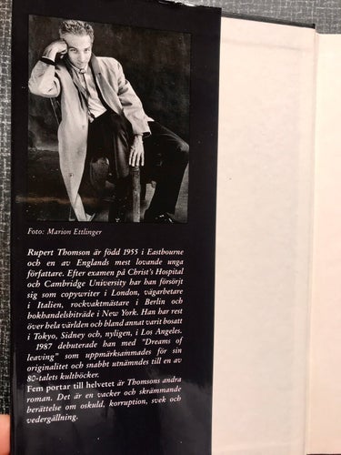 FEM PORTAR TILL HELVETET Rupert Thomson 1992