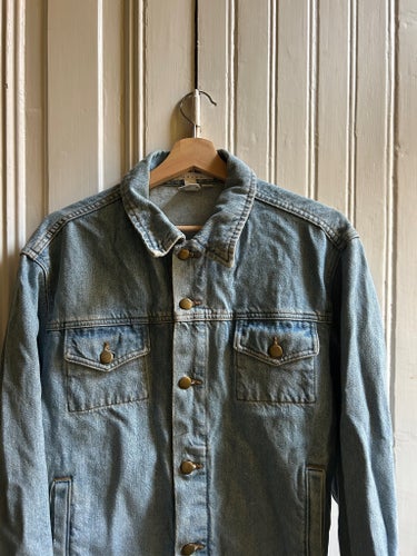 Vintage American Apparel blå jeansjacka, storlek M