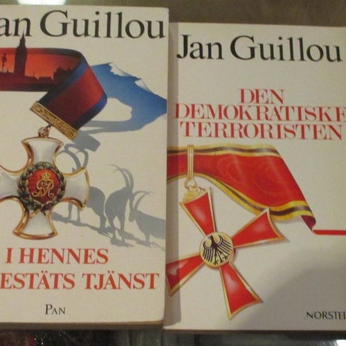 4 böcker av Jan Guillou om Coq Rouge, agent Carl Hamilton