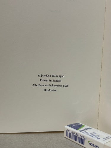 Instruktioner för herr P av Jan-Eric Palm. Bok. Very Good plus