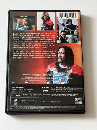 Future sport (Dean Cain & Wesley Snipes, 1998) . Beg. DVD