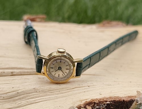 Vintage 1955 NILAX Auguste Reymond Minimalist Mekanisk Damklocka SERVICEAD