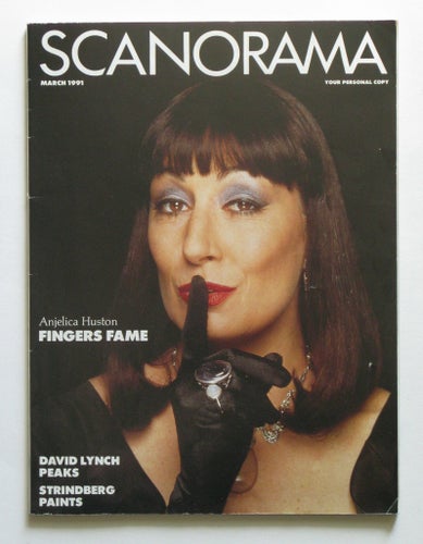 Scanorama Mars 1991: Anjelica Houston, David Lynch, August Stringbergs måleri