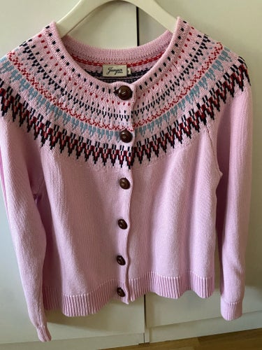 Jumperfabriken rosa kofta, storlek S