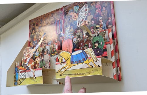 Pop up bok Lothar Meggendorfers internationella cirkus, 1987