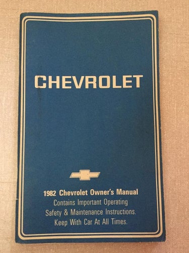 1982 Chevrolet Owner's Manual
