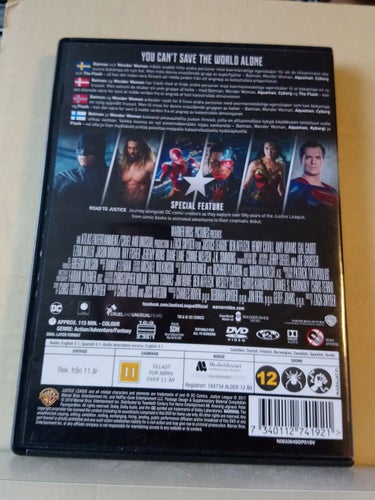 Justice league, Dvd