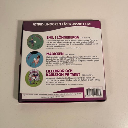 Ljudbok på CD - Astrid Lindgren Sagobox - Emil i Lönneberga Madicken, Lillebror