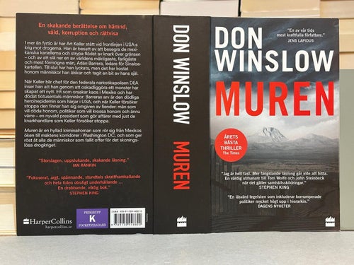 Muren av Don Winslow, bok, Very Fine