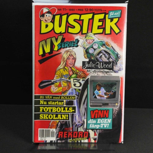 Buster - 1990 - NR 11 - Rekordmagasinet med VM-lag Argentina, Spanien