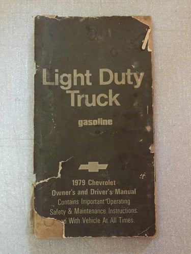 1979 Chevrolet Light Duty Truck Owner's & Driver's Manual