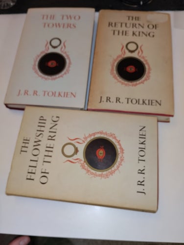 13-10-11 Fellowship two towers rotk Tolkien first editions nice set 1963