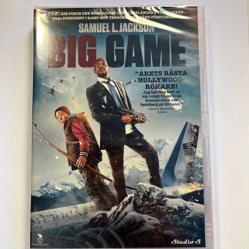 BIG GAME. SAMUEL L. JACKSON. DVD ACTION -14. STUDIO S. INPLASTAD