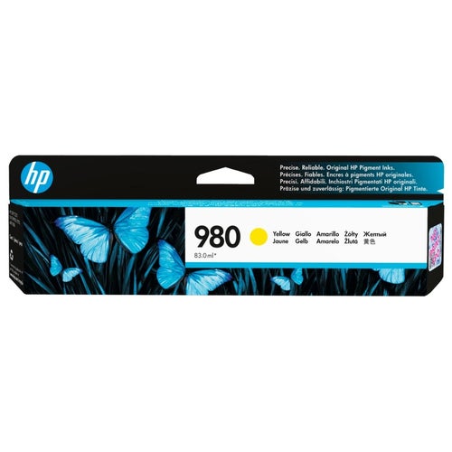 Original HP D8J09A Yellow Original Ink Cartridge - open box