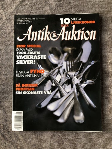 Antik & Auktion 1/2002 - Ljuskronor Special, matsilver Special m m