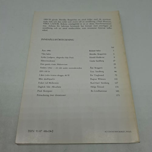 Pitebygdens fornminnesförening årsbok 1990