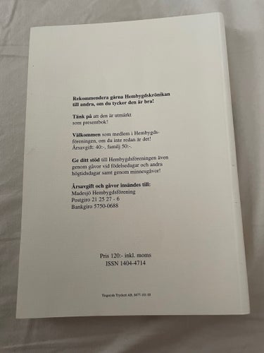 Hembygdskrönika, Utgiven av Hembygdsföreningen 2005