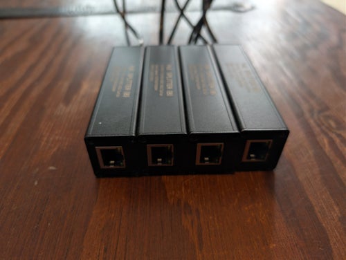 4st Waveshare Industrial Gigabit PoE Splitter, options for 5V 5A Type-C