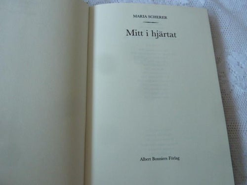 MITT I HJÄRTAT, M. SCHERER, 1993,  BÖCKER