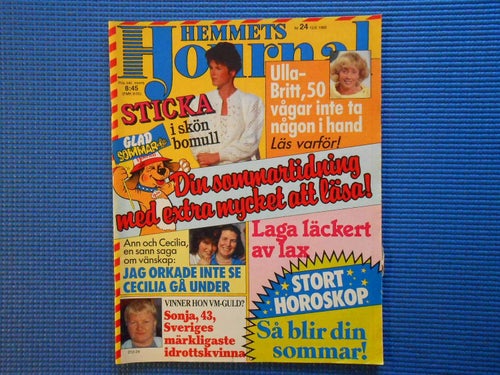 Hemmets Journal 24 1985 Tyngdlyftning Långasjö Tågarp Nybro Krylbo Skoftebyn