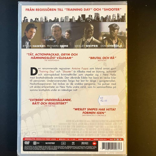 BROOKLYN´S FINEST. DVD THRILLER -09. INPLASTAD