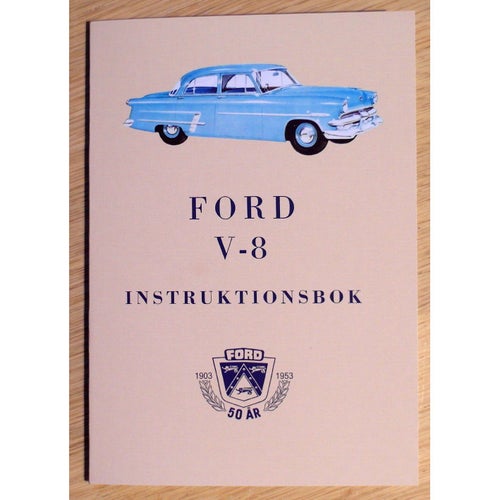 Instruktionsbok Ford 1953