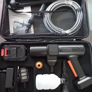 6-i-1 multifunktionell elektrisk högtryckstvättpistol, biltvättvattenpistol