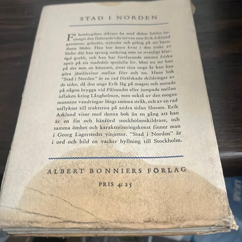 Stad i Norden - Erik Asklund - Okänt År