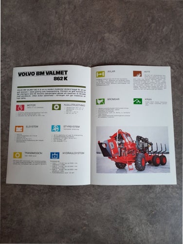 Broschyr Volvo BM Valmet 862 K