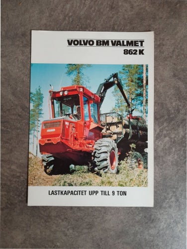 Broschyr Volvo BM Valmet 862 K