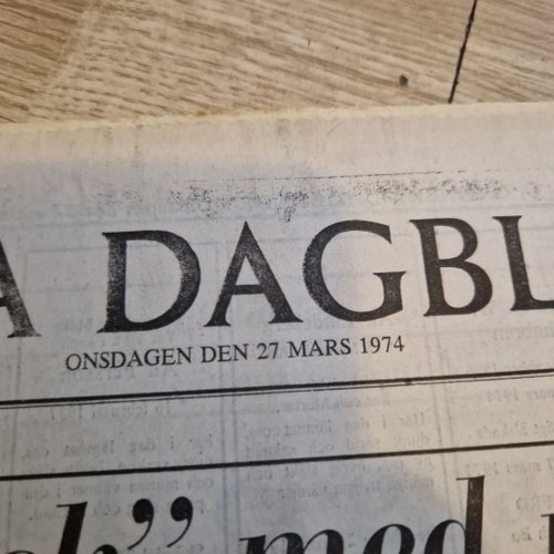 Svenska Dagbladet 27 Mars 1974