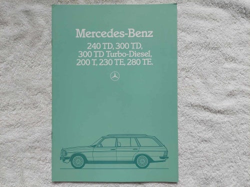 Mercedes Benz 240TD, 300TD, Turbo-Diesel 200T 230 TE 280TE 1986 in english