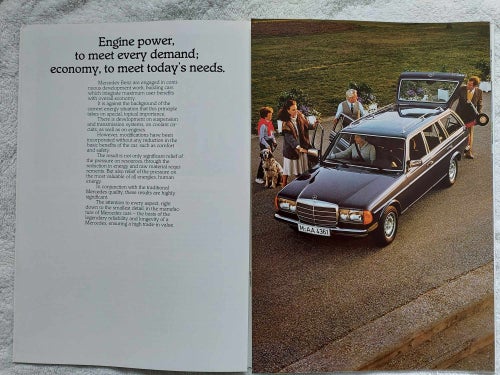Mercedes Benz 240TD, 300TD, Turbo-Diesel 200T 230 TE 280TE 1986 in english