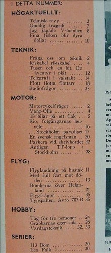 TEKNIKENS VÄRLD 1951/6.Harry Frodé.Telegrafi.Varg-Olle Monark m/42 Union