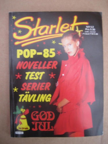 Starlet Nr:52-1985  (Idolbild: Dire Straits, Sheila E, Anne-Lie Ryde)