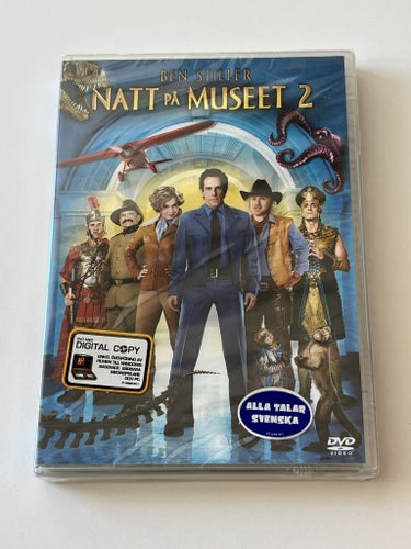 Natt på museet 2 (Ben Stiller & Amy Adams). Inplastad DVD