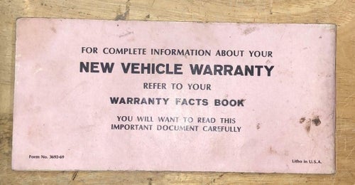 1969 Ford Owner´s Manual