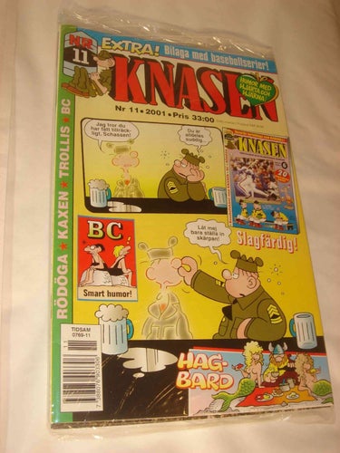 KNASEN (svensk) NY OLÄST Nr 11 2001 Bilaga inplastad
