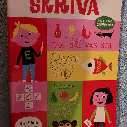 Bok Jag lär mig SKRIVA Förlag Raben&Sjögren Mått 30 cmx21 cm