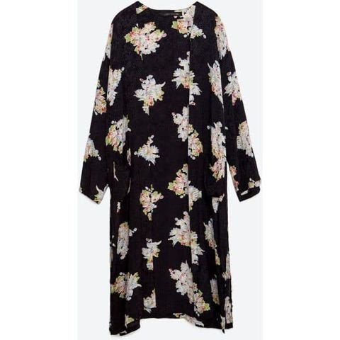 ZARA WOMAN svart kimono, storlek M